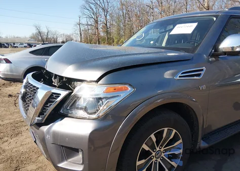 2020 Nissan Armada Sl 4Wd z USA, uszkodzony, nr VIN JN8AY2NC6L9620268